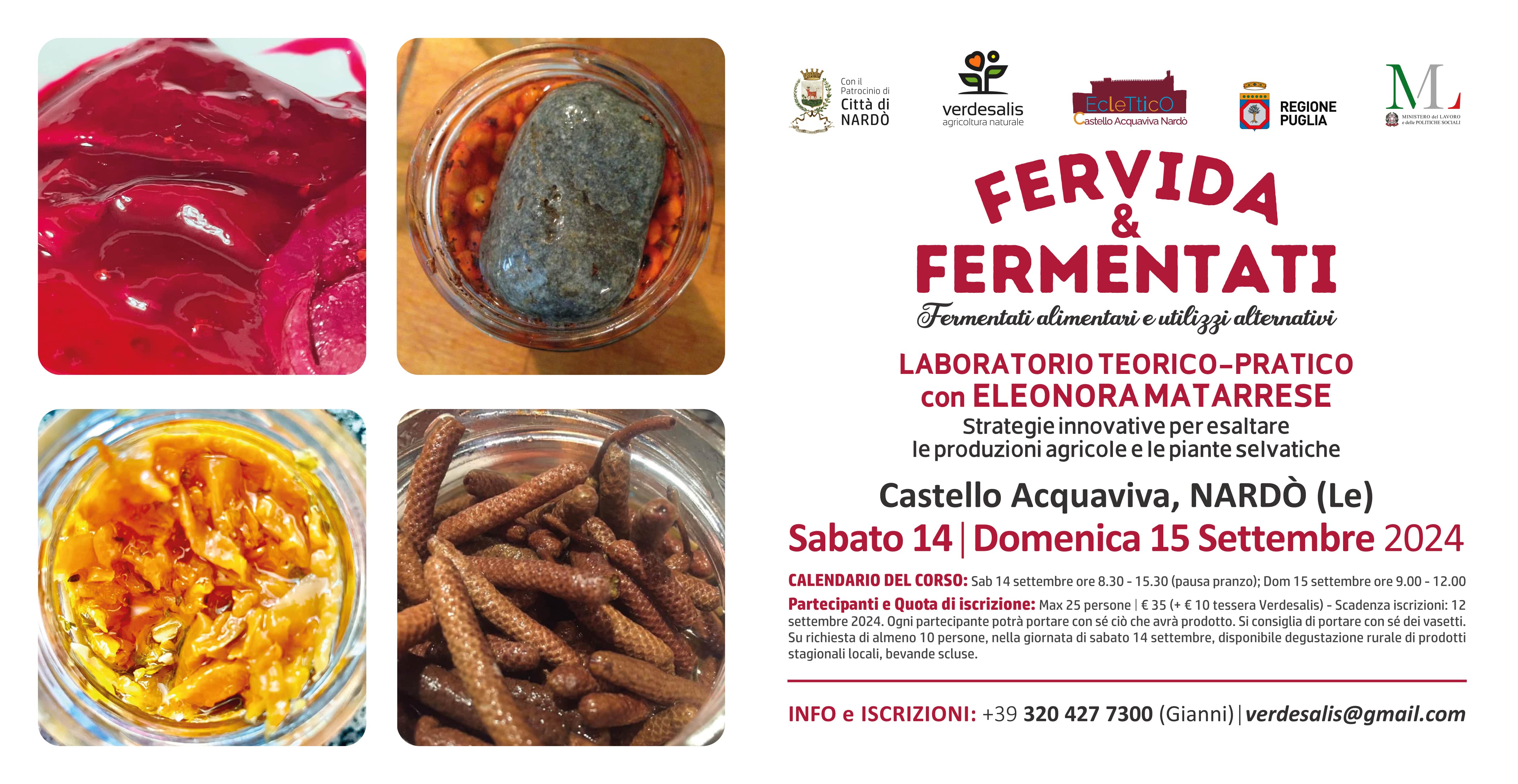 Seminario fervida e fermentati alimentari, Eleonora Matarrese - Verdesalis Nardò